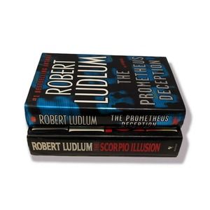 Robert Ludlum Book Lot, (2 Hardcover, 1st Edition)